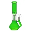 Atacado Big Perc Glass Tobacco Bongs Hookah Gourda grossa verde fumegante fumante plataformas de óleo Bubbler cinzas apanhadores bong