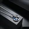 Pendant Necklaces & Pendants Jewelry Cool Design Street Hip-Hop Style Men Titanium Steel Necklace Black Gold Sier Plated Circle Charm Drop D
