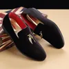 Sapatos casuais de camurça de camurça masculinos Sapatos de vestido planos de tamanho grande pontuado de cor de cor sólida