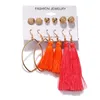 2021 donne moda bohemian drop orecchini set fatti a mano colorate tassel orecchino danghino cerotto per le donne accessori moda