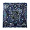 90 cm Marke Paisley Bandana Foulard Quadrat Schal Frauen Twill Seide Schal Marke Hijab Schal Handgemachte Gekräuselt Neues Design Kopftuch Y201024