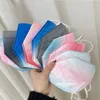 Adult Children Gradient Color Kn95 Face Masks 5 Layers 10 pcs/bag Disposable Face Mask Free Delivery