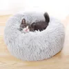 Calmante Comodo letto per cani Rotondo Pet Lettino Cuscino per cani di taglia grande Gatto Inverno Cuccia per cani Natale Cucciolo Mat LJ201028