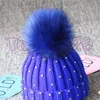 berretto invernale per bambini di alta qualità con berretto di lana a sfera grande berretto da lavoro a punta cappello da bambino berretti pullover per bambini di alta qualità