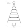 Nordic ins mini oro bianco albero di Natale set casa appeso a parete stelle fai da te decorazioni di Natale Capodanno camera dei bambini arredamento forniture 201027