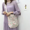 HPB 캐주얼 토트 여성 대형 메신저 가방 작은 꽃 무늬 패턴 숙녀 숄더 가방 에코 재사용 가능한 여성 쇼핑 핸드백 문자열 가방 NCV1