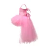 Tulle Pink Girl Dresses Fiestas Lingo de bebés Baby Dressing For Girls Wedding Christmas Formal Day Clothing2734639