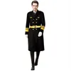 EUROPA SECURITY Trench Coat Property Conciërge Kleding Warm en verdikt Afbeelding Postbeveiliging Uniform lange stijl Wol Overjas