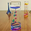 Dubbele kleuren olie zandloper vloeibare drijvende beweging bubbels timer bureau decors