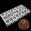 Goldbaking Heart Polycarbonate Chocolate Mold PC Coin Chocolate Mould DIY Baking Tools T200703