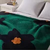 130-170 cm zonnebloem kasjmier deken haak soft wollen sjaal draagbare warme geruite bank reis fleece gebreide worp cape dekens 3 kleuren