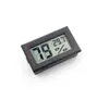 Mini thermomètre d'environnement LCD numérique noir/blanc hygromètre compteur de température d'humidité dans la glacière du réfrigérateur de la chambre