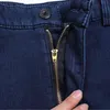 Winter Herren Dicke Warme Jeans Klassische Fleece Männlichen Denim Hosen Baumwolle Blau Schwarz Qualität Lange Hosen für Männer Marke Größe 44 220115