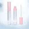 100 pz/lotto 6.5ML Rosa Tubi di Rossetto Vuoti Lip Gloss Tubi bottiglie Trasparenti Eyeliner mascara contenitore