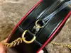 Mini Round Marmont Kedjor Shoulder Bag Womens Läder Letter Crossbody Designer Circular Väskor Märke Tote Purse Plånböcker 550154