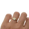 Trouwringen eenvoudige gouden kleurbetrokkenheid Nice 2022 -ster gegraveerd met enkele CZ Stone minimale delicate vinger dames sieraden feest1