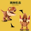 4pcllot q Dinosaur Transformation Toys Cartoon Tyrannosaurus Action Figures Realistyczne odrodzone lalki dla chłopców Birth Birthday Christ8753964