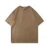 21ss Designer Tide T-shirt Poitrine Lettre Imprimé Laminé Manches Courtes High Street Loose Oversize Casual 100% Pur Coton Tops pour Hommes et Femmes