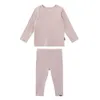 Nowa Jesień Wiosna Dzieci Dzieci Piżamy Zestaw Baby Boys Girls Solid Bawełniany Lounge Wear Home Nosić 2 sztuk Elastyczna bielizna 2T-6T LJ200917