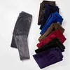 Winter Warm Leggings Plus Velvet Thickening Women Pants High Waist Slim Size Fleece Super Stretch Multiple Colour 211221