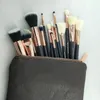 Nieuwe Merk Borstel 15pcs / Set Professionele Make-up Borstel Set Eyeshadow Eyeliner Blending Pencil Cosmetics Tools met tas