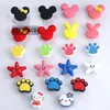 Creative cartoon handle color environmental protection silicone children's room handles pink red black drawer shoe cabinet knob pull