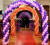 Oro bianco U/cuore/anello rotondo forma festa Metallo Ferro Arco Fondale per matrimonio Supporto Decor fiore artificiale Palloncino Mensola supporto