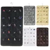 Double-Sided Jewelry Hanging Bag Business Card Membership Card 80 Pockets Storage Hanging Bags Small Items Storage Compartment YL186