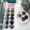 Män solglasögon kvinnor designer solglasögon sommarstil anti-ultraviolett retro rund tallrik full ram mode glasögon kommer med låda 0061s