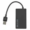 Ultra-tunn 4-port USB3.0 HUB Höghastighetsindikatorlampa USB-nav för multi-enhet Dator Laptop Splitter Adapter