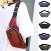 Mode Sport Purse Waist Bag Kvinnor Blet Murse Back Anti Theft Zipper Väskor Kvinnlig Banan Crossbody Belt Pack