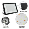 Floodlight Outdoor RGB 110V 220V 50 100 Watt LED Flood Light Security Garden LamTh Square Spotlight med plug