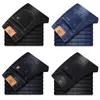 Nuevos hombres de otoño Slim Blue Jeans Business Casual Algodón Stretch Regular Fit Denim Pantalones Masculinos Marca Pantalones negros 201123