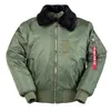 AW Winter Vintage B-15 B-15 BOMBER VÔOS Aéreos Força Piloto Jaqueta Streetwear Casacos Militar Hip Hop Tático Exército Para Homens Fur 201028