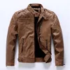 Jaquetas de couro masculinas Autumn Casual Motorcycle Jacket PU Men Men lã de motoqueiro quente Coats de couro masculino Outwear Brand Clothes 201128