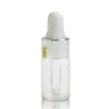 3ML Clear Amber Glass Esstenial Oil Dropper Bottles Portable Aromatherapy Bottle