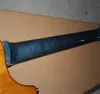 2022 Ankomstf￥glar Inlay Fingerboard Top Double F Hole Half A Hollow Jazz Dark Blue Electric Guitar