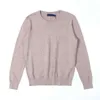 heren truien ronde hals mile wile polo klassieke borduurtrui gebreid katoen casual warme trui pullover 5 kleuren