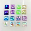 Hela 600pcs 10mm AB Square Rhinestone Applique Flatback Decoration Crystal Stones Non Sewing Strass Diamond -He76