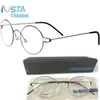 IVSTA Screwless Eyewear Titanium Glasses Men 98607 with logo box Prescription Women Round Myopia Optical Frame Denmark Korean1