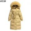 Vêtements d'hiver pour femmes Vêtements pour femmes Vestes longues et manteaux avec fourrure à capuche Slim Mode Chaud Épais Parkas Hiver 201214