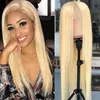Ishow 13 * 1 Transparent spetsfront peruk brasiliansk kroppsvåg Blond färg 613 Mänskliga hår peruiska Peruvian Straight for Women Alla åldrar 8-26inch