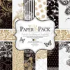 ENO Saluto Confezione vintage da 12 pollici per scrapbooking e cardmaking Carta per album metallizzata creativa Q1127