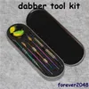 5 stili cera atomizzatore dabber Kit strumenti dab in metallo fumo dabbing Spatola per penna vape banger nail Bubbler Narghilè Beaker bong