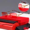 designer sunglasses rectangular shapes Brand fashion Glasses for Men and Women Rimless Red green blue yellow grey multicolor Lens rectangular shape Metal Frame