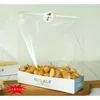 500pcs صافية بسكويت البسكويت حلوى خبز البلاستيك كيس من الورق المقوى صناديق التعبئة الخبز علبة الخفيفة.