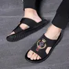 Men039s Slippers Summer عالية الجودة شخصية الموضة في الهواء الطلق مريحة ناعمة أسفل الصنفرة الشاطئ 3898485