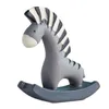 NICEFurniture Cartoon Zebra Trojan Horse Toy Ornaments Creative Model Decor for Home Indoor Desktop Decoration Art Item