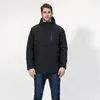 Çift USB Isı Ceket Erkek Kadın Su Geçirmez Yastıklı Ceket Erkekler Aşağı Pamuk Yürüyüş Rüzgar Geçirmez Ceketler Kış Termal Artı Boyutu Isıtmalı Giyim