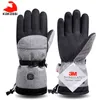 KoKossi Riscaldamento elettrico Motoslitta Snowboard Guanti da sci Guanti da neve Antivento Impermeabili Uomo Donna Snowboard Guanti da sci 223943027